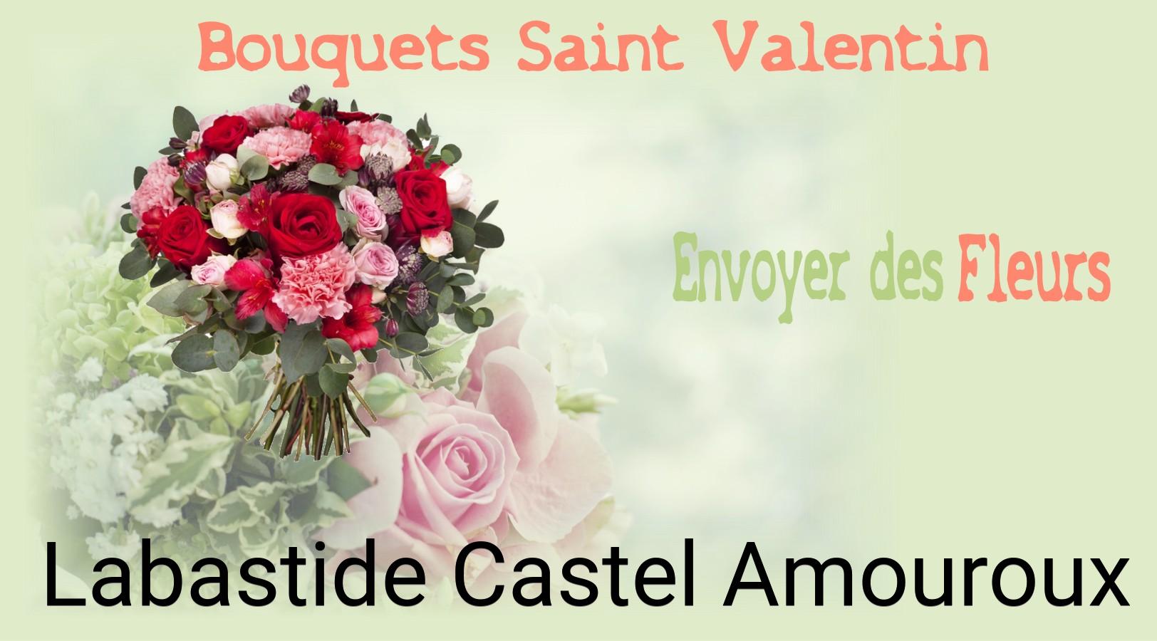 Roses de Saint-Valentin livrées à Labastide-Castel-Amouroux